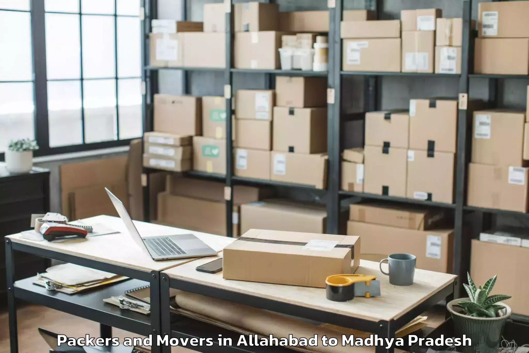 Affordable Allahabad to Guna Packers And Movers